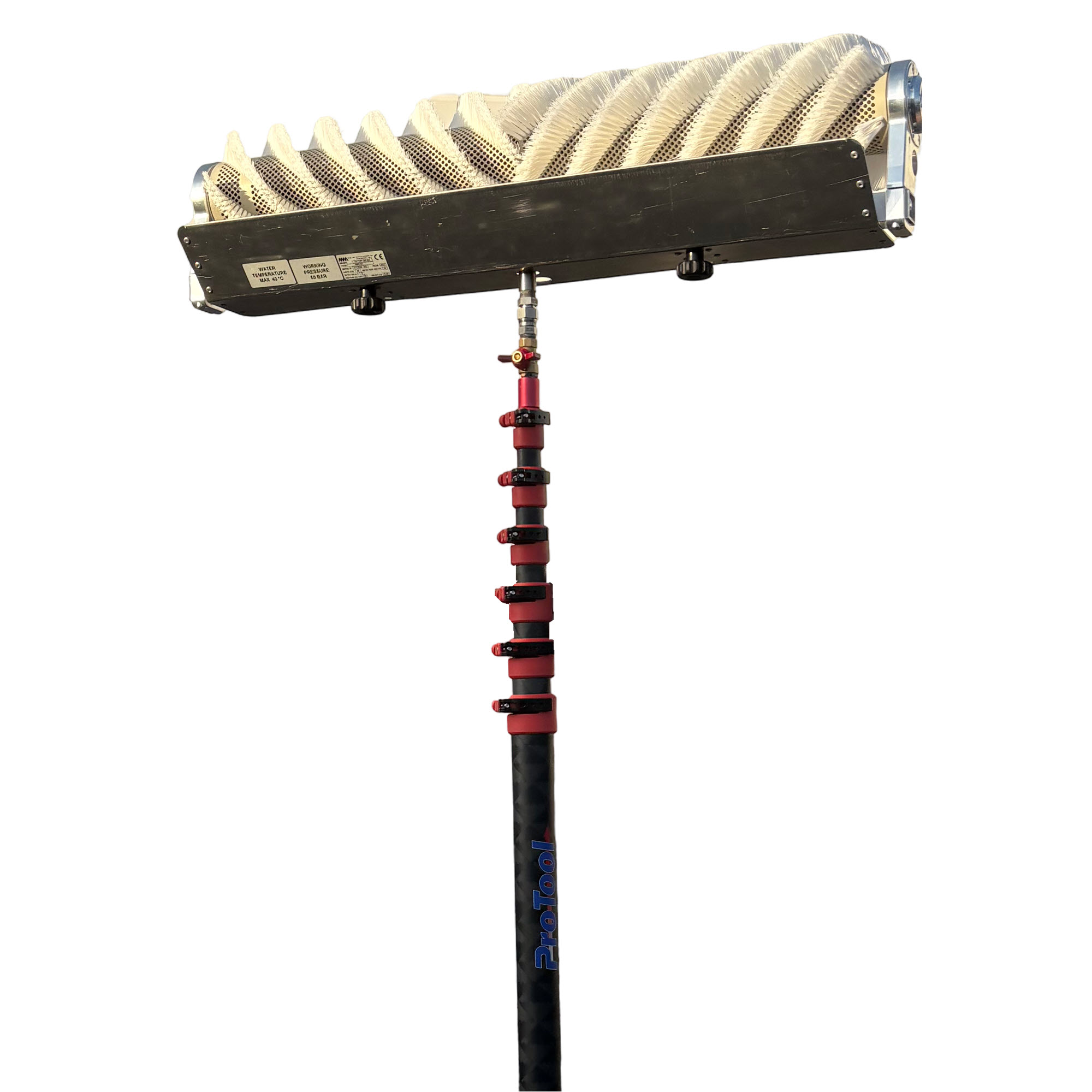 Rotary Solar Brush 32in Water Powered with 27ft ProTool Solar Pole Questions & Answers