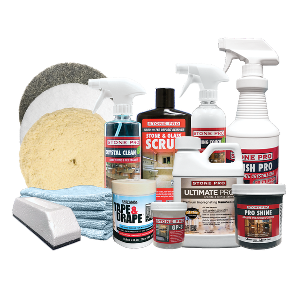 Can the granite polisher kit also be used on Carrara marble counter tops?