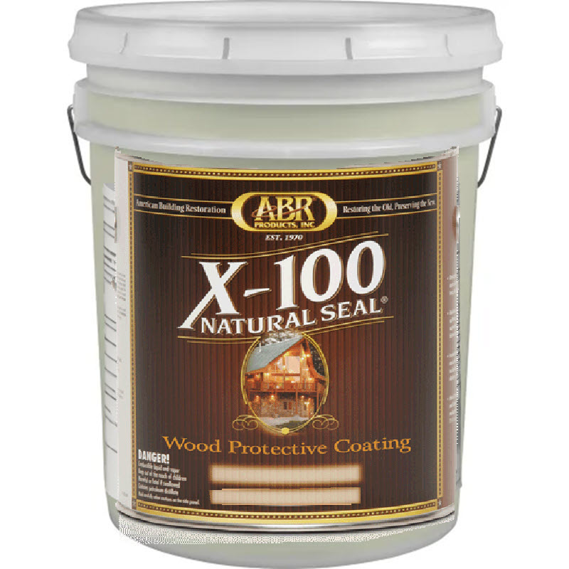 X-100 Natural Seal Wood Protective Coating 5 Gallon Cedar Gold Tone Questions & Answers